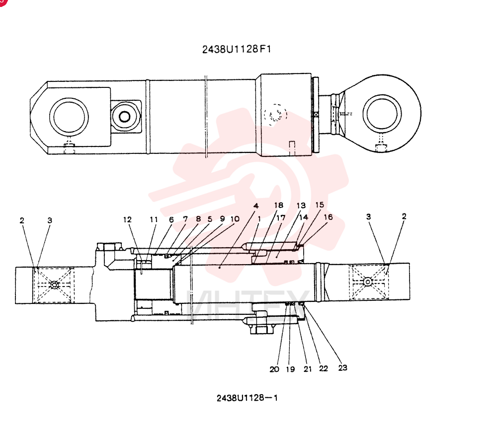 Схема (SK200LC) - MARK III EXCAVATOR ASN YN12201 (1/91-12/91) 2438U1128F1