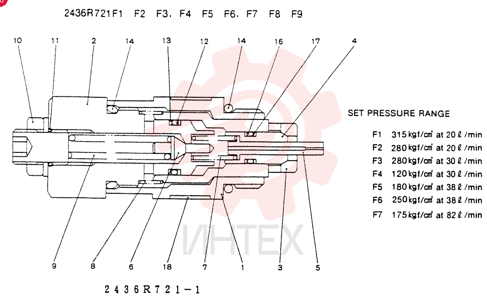 VALVE PRESSURE RELIE 2436R721F1