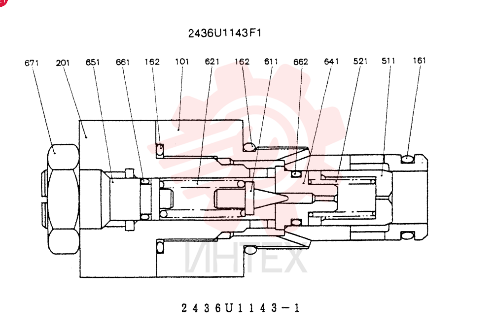VALVE PRESSURE RELIE 2436U1143F1