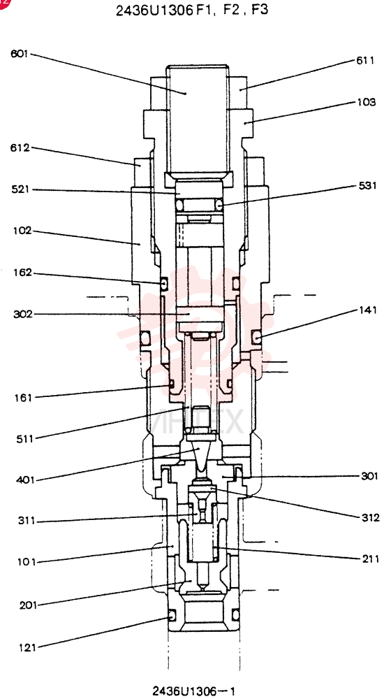 VALVE PRESSURE RELIE 2436U1306F1