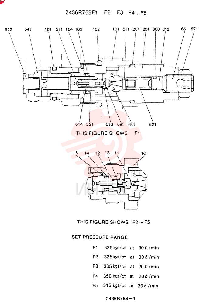 VALVE PRESSURE RELIE 2436R768F1