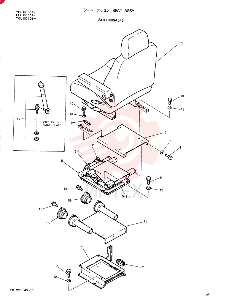 SEAT ASSY 24100N6945F3