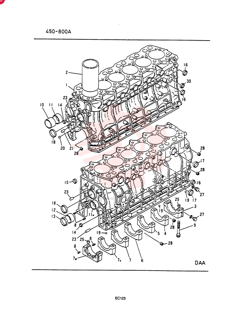 Схема (SK200LC) - MARK III EXCAVATOR BTW YQU0401 - YQU0700 (1/91-12/91) VAME999886