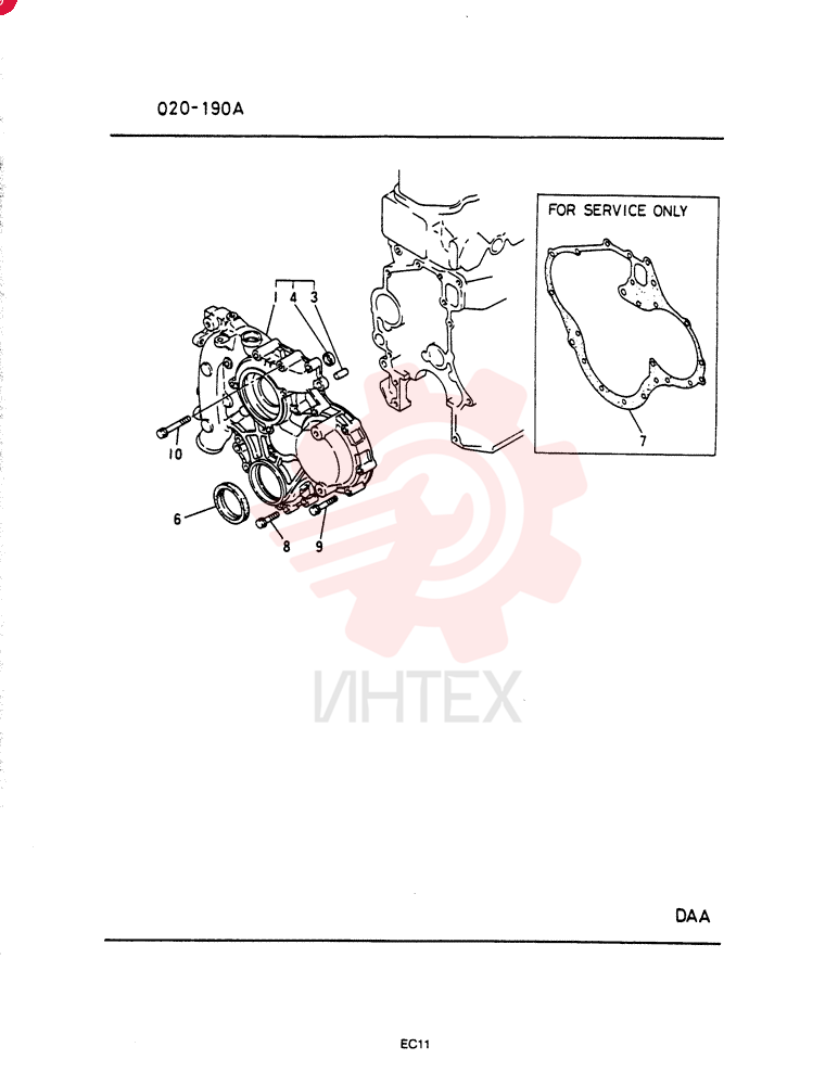 TIMING GEAR CASE ASSY, 6D310CT-YJ03, Remarks: 9001-