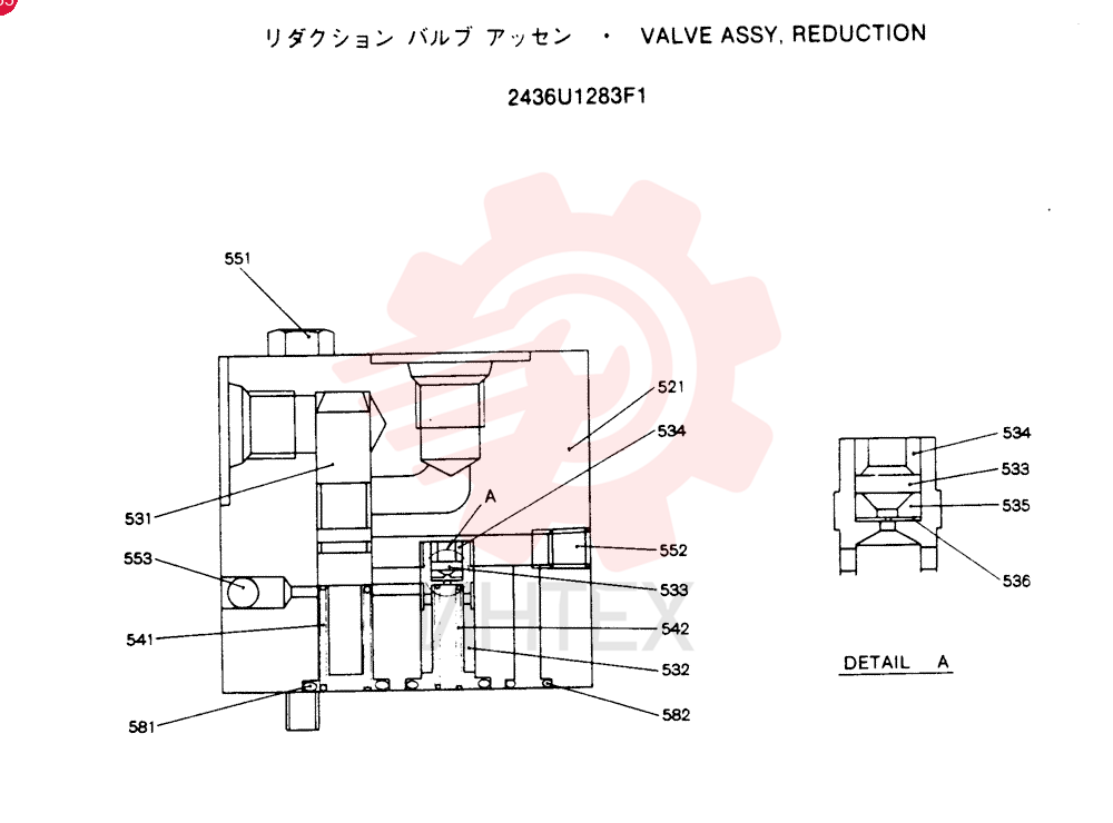 VALVE PRESSURE RELIE 2436U1283F1