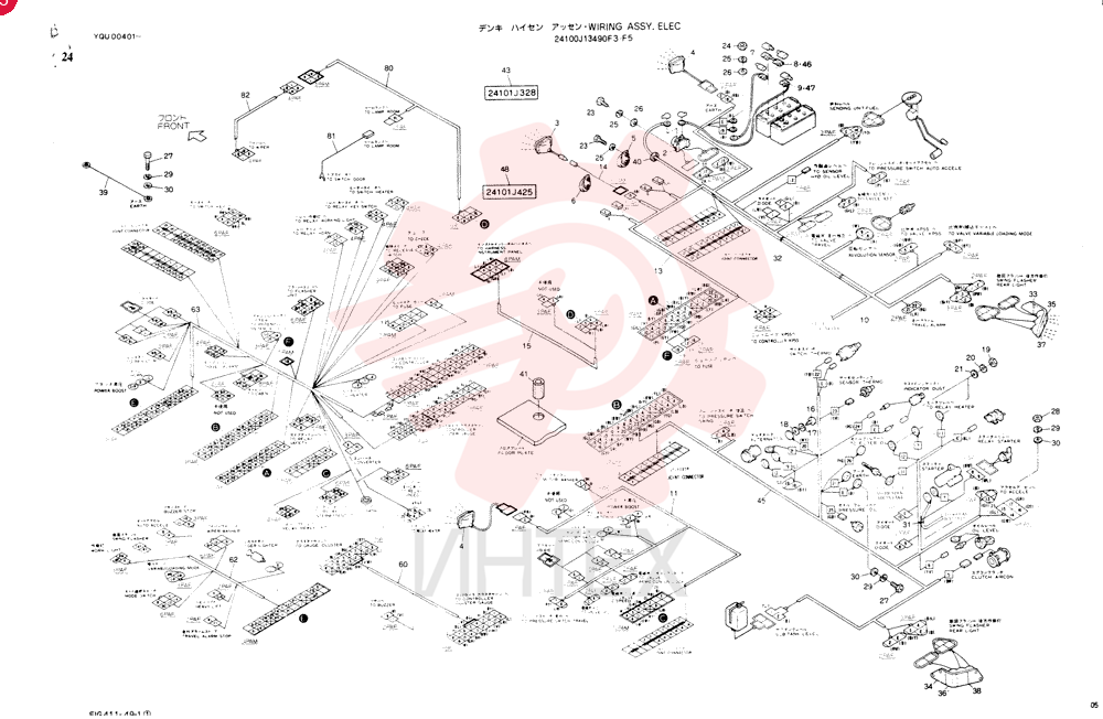 WIRING ASSY. ELEC 24100J13490F3