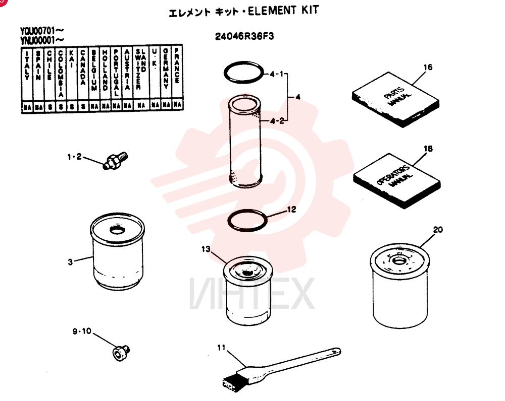ELEMENT KIT 24046R36F3