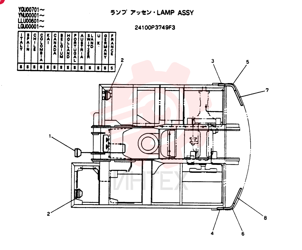 LAMP ASSY 24100P3749F3