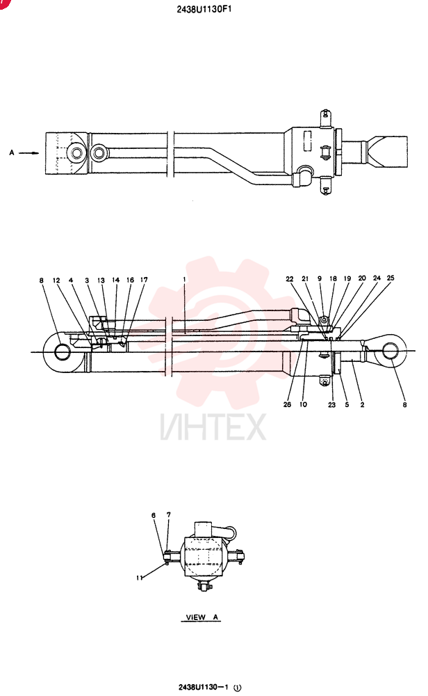 CYLINDER ASSY  (TELESCOPIC) 2438U1130F1