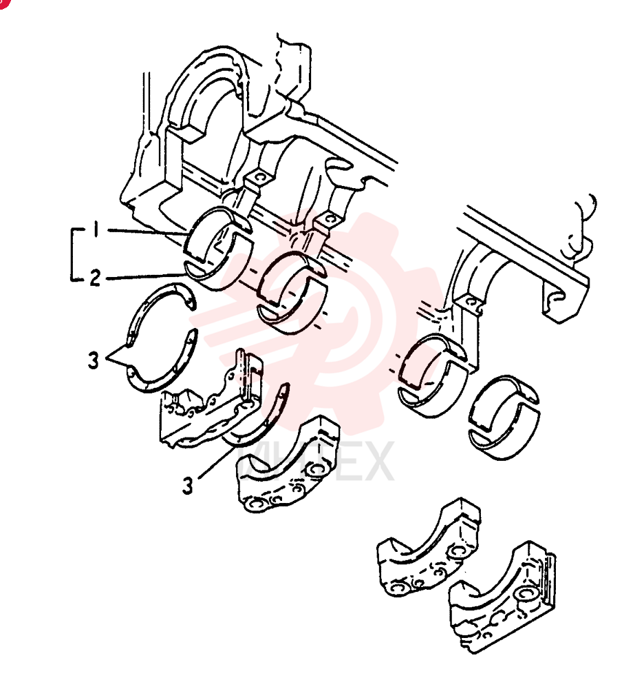 SET OF CONN ROD BRGS U/S VAME999711