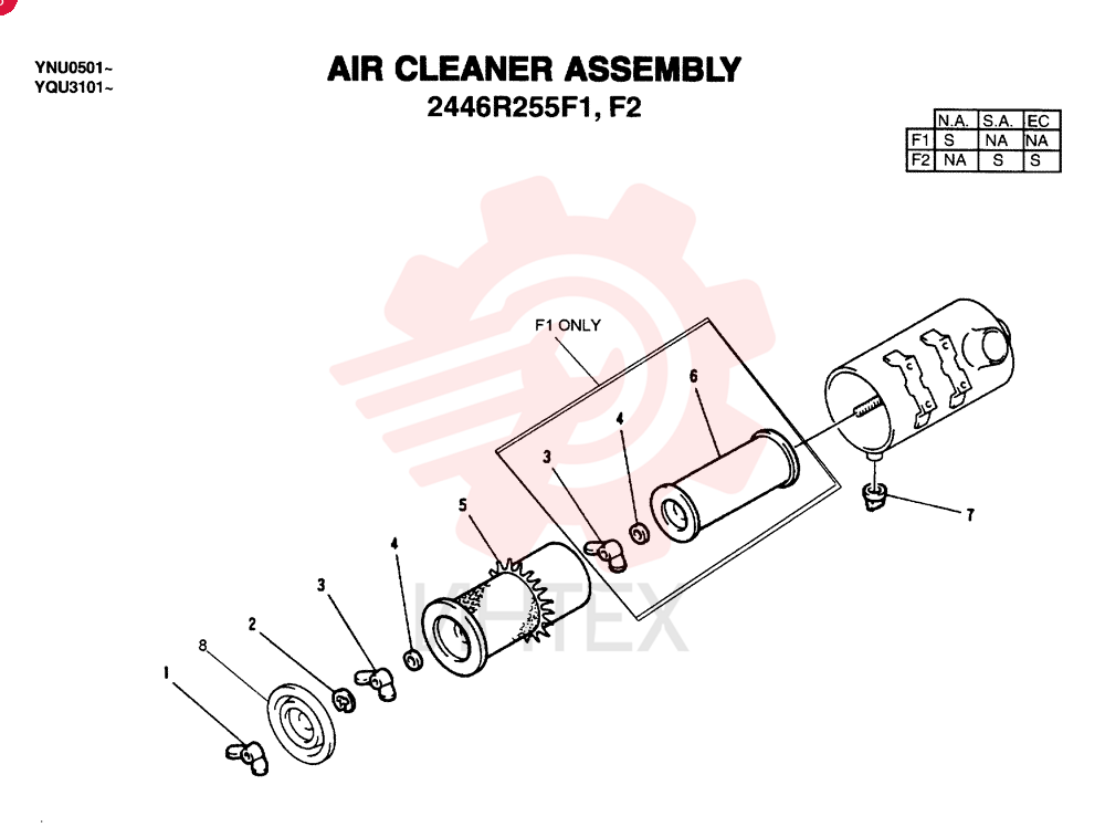 AIR CLEANER 2446R255F1