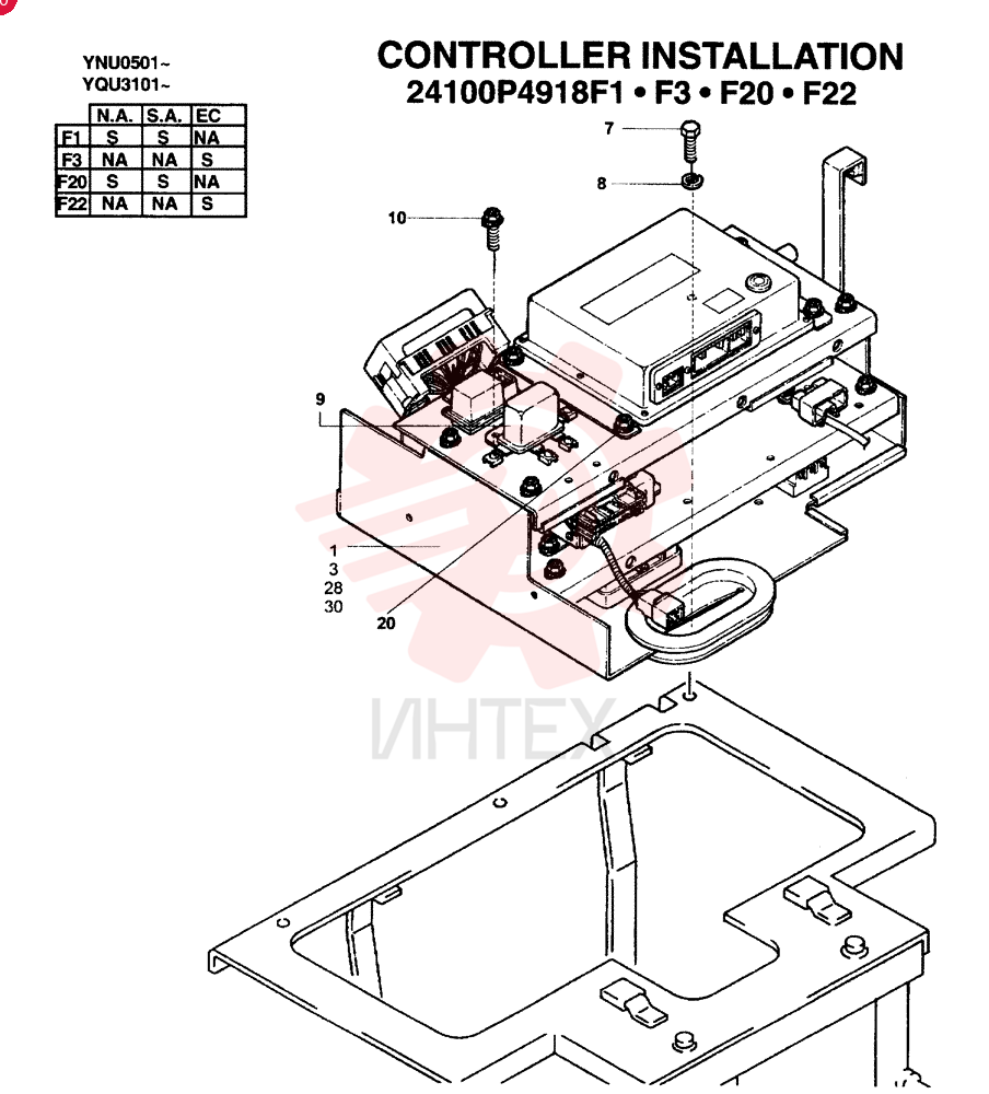 CONTROLLER INSTAL (N.A. & S.A.) 24100P4918F1