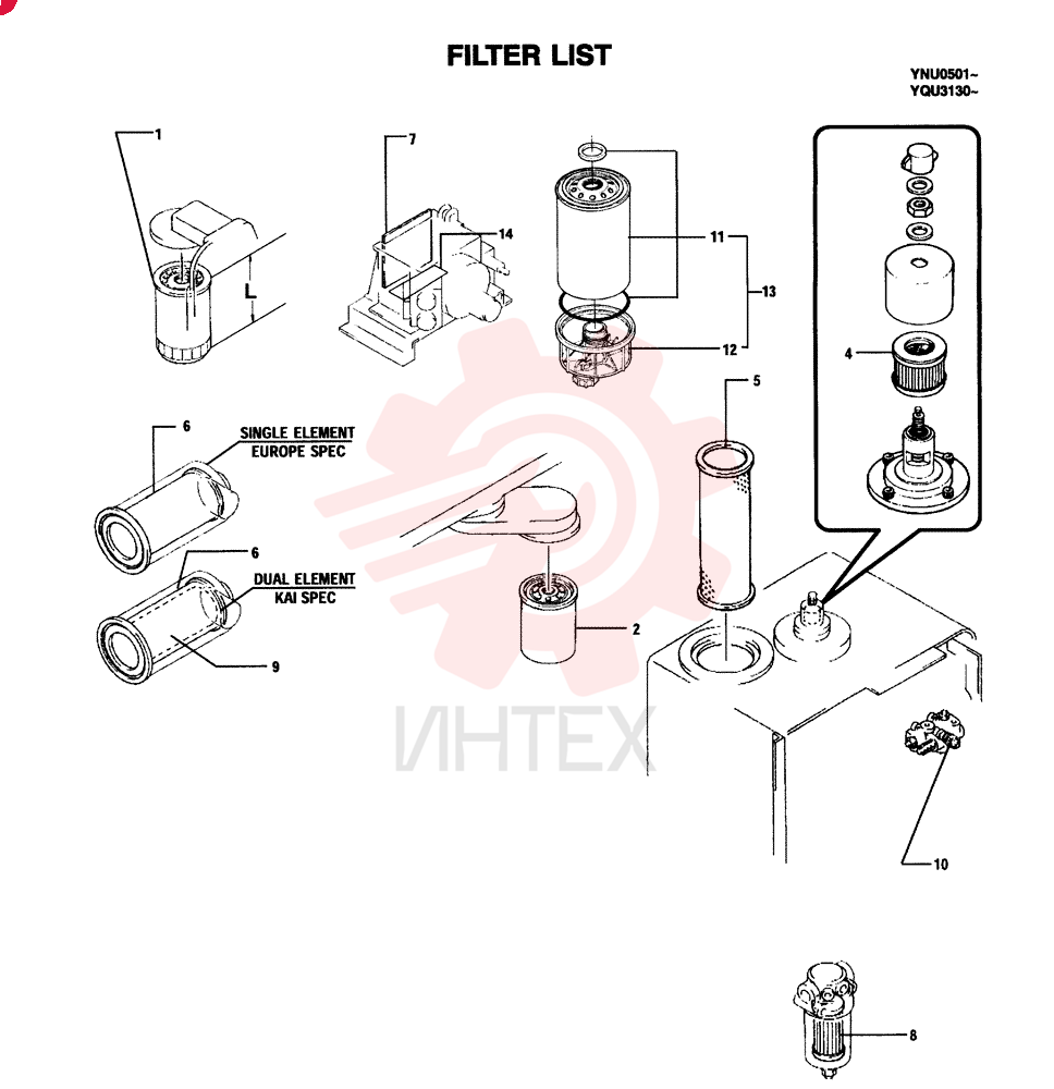 ENGINE OIL FILTER YN50VU0001DA