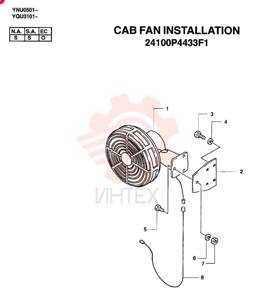 FAN INSTALLATION 24100P4433F1
