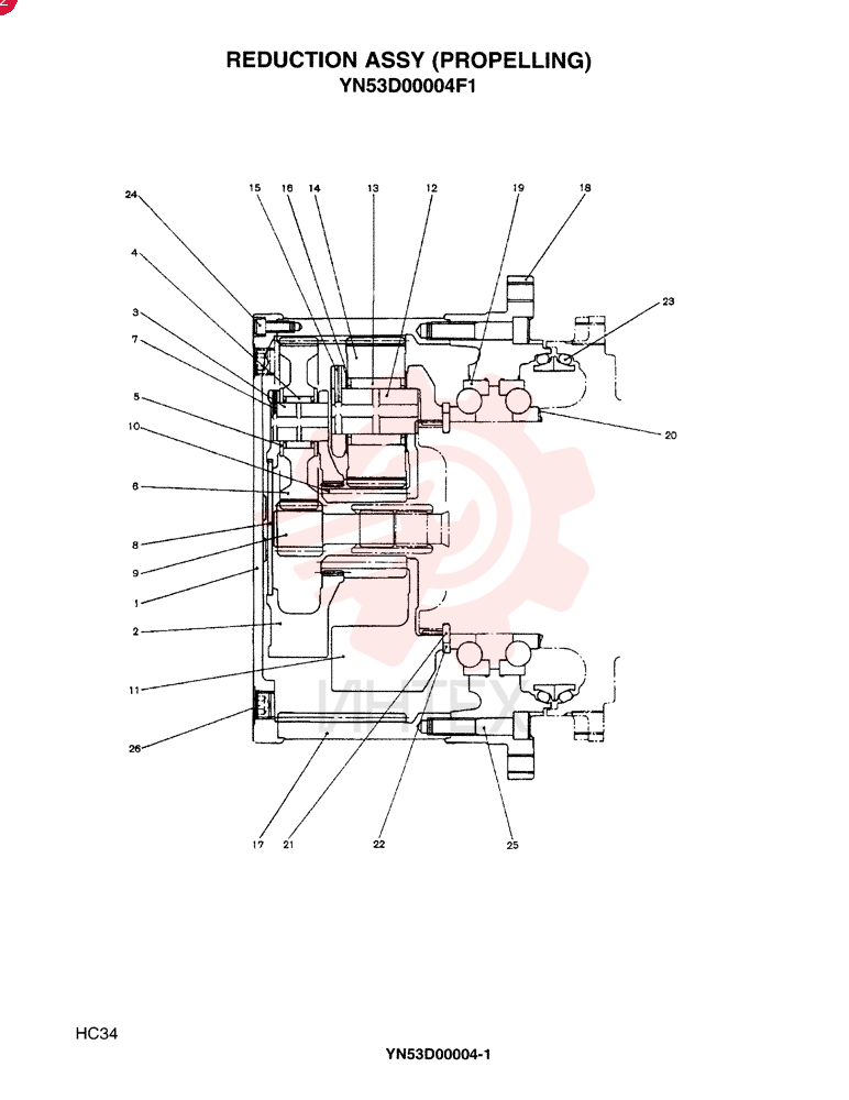 GEAR REDUCTION UNIT YN53D00004F1