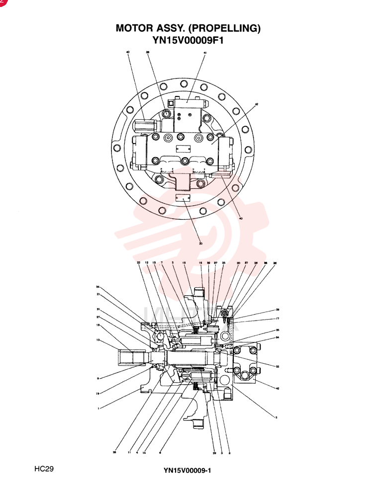 HYDRAULIC MOTOR YN15V00009F1