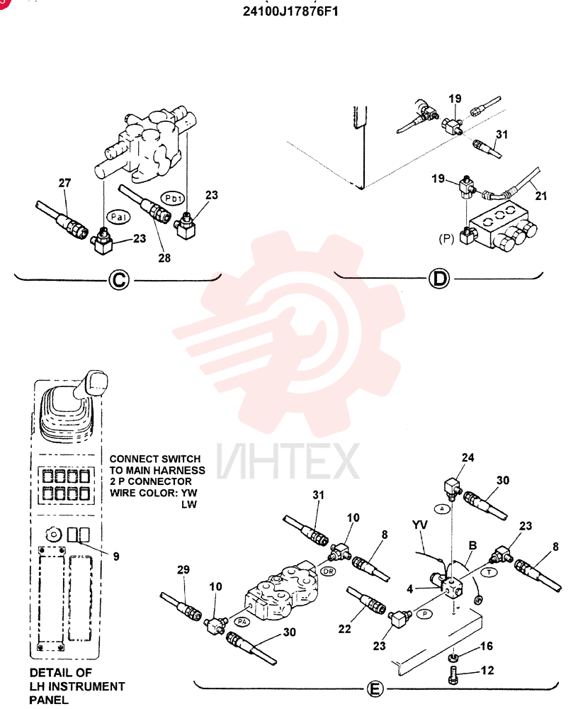 REMOTE CONTROL ASSY, (REWORK) (EXTRA) 24100J17876F1 (1)