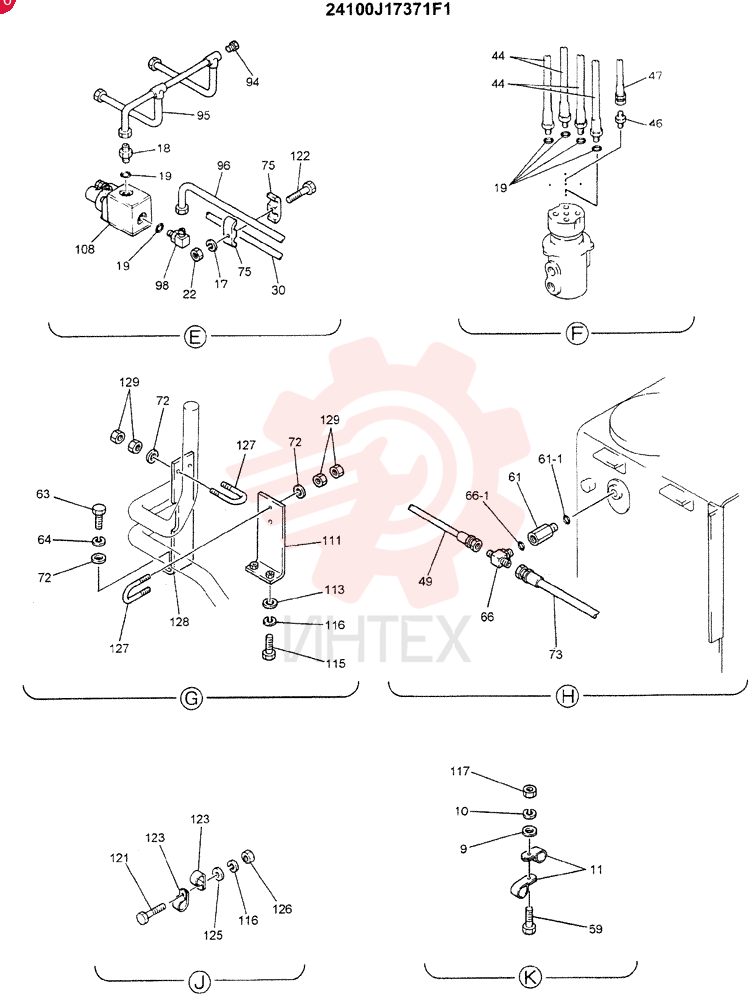 UPPER HYDR LINES 24100J17371F1 (1)