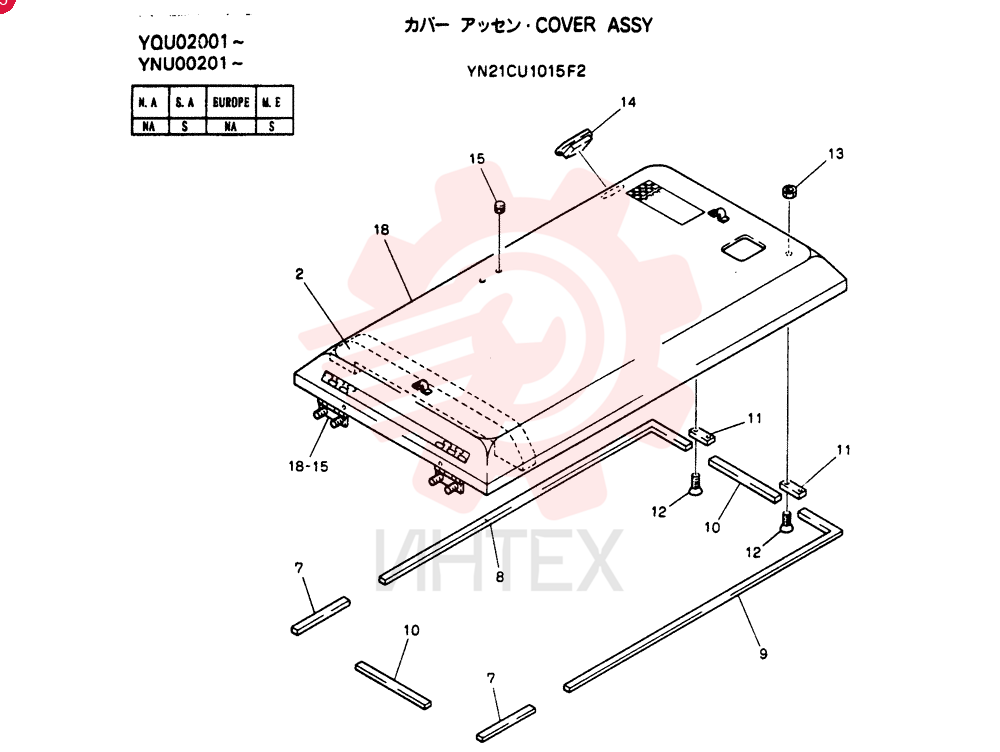 COVER ASSY YN21CU1015F2