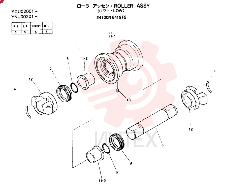 TRACK ROLLER 24100N6419F2