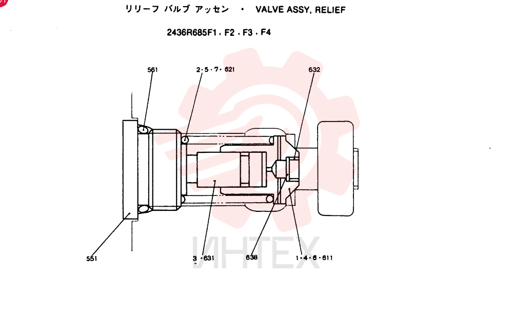 VALVE PRESSURE RELIE 2436R685F1