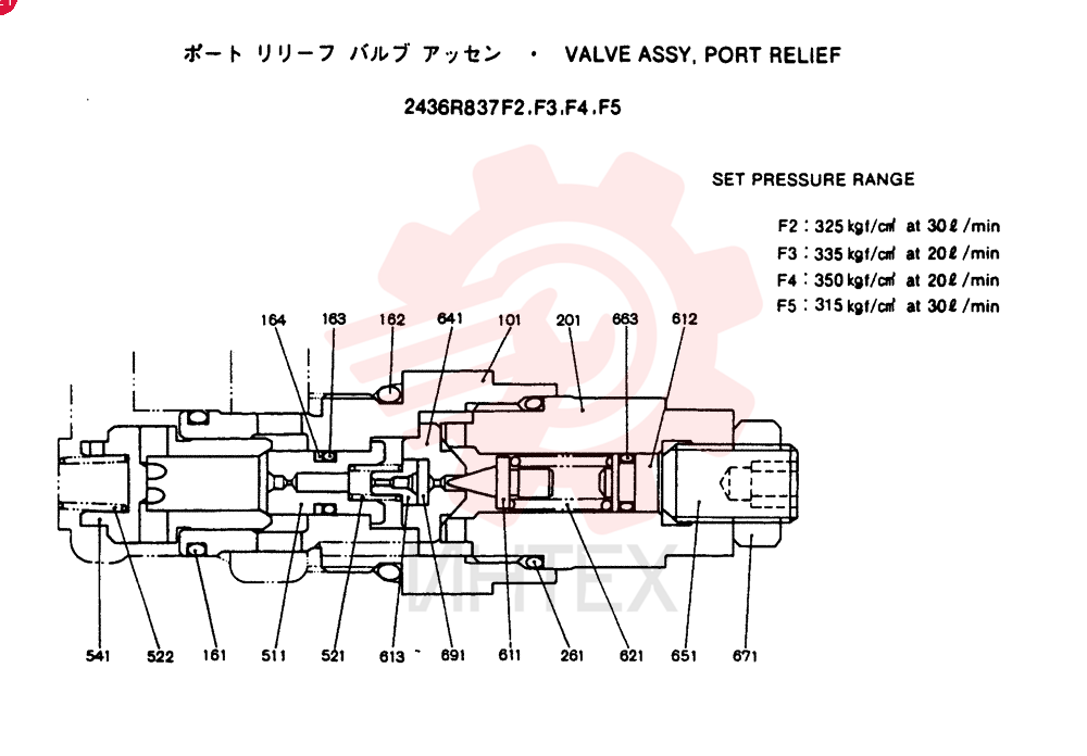 VALVE PRESSURE RELIE 2436R837F2