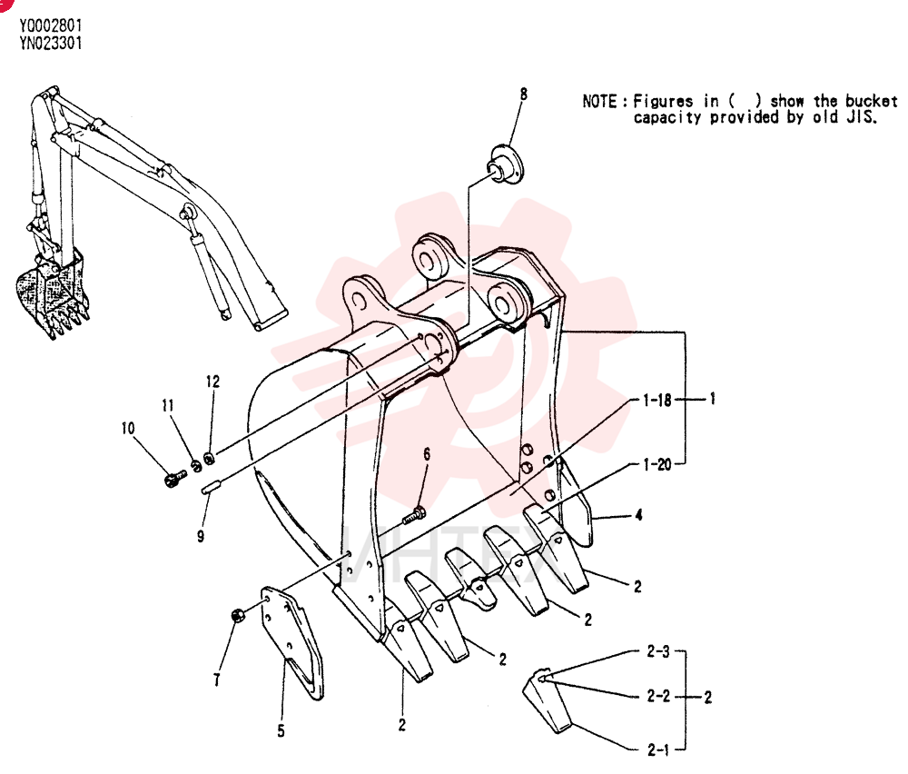 BUCKET ASSY.0. 93M3