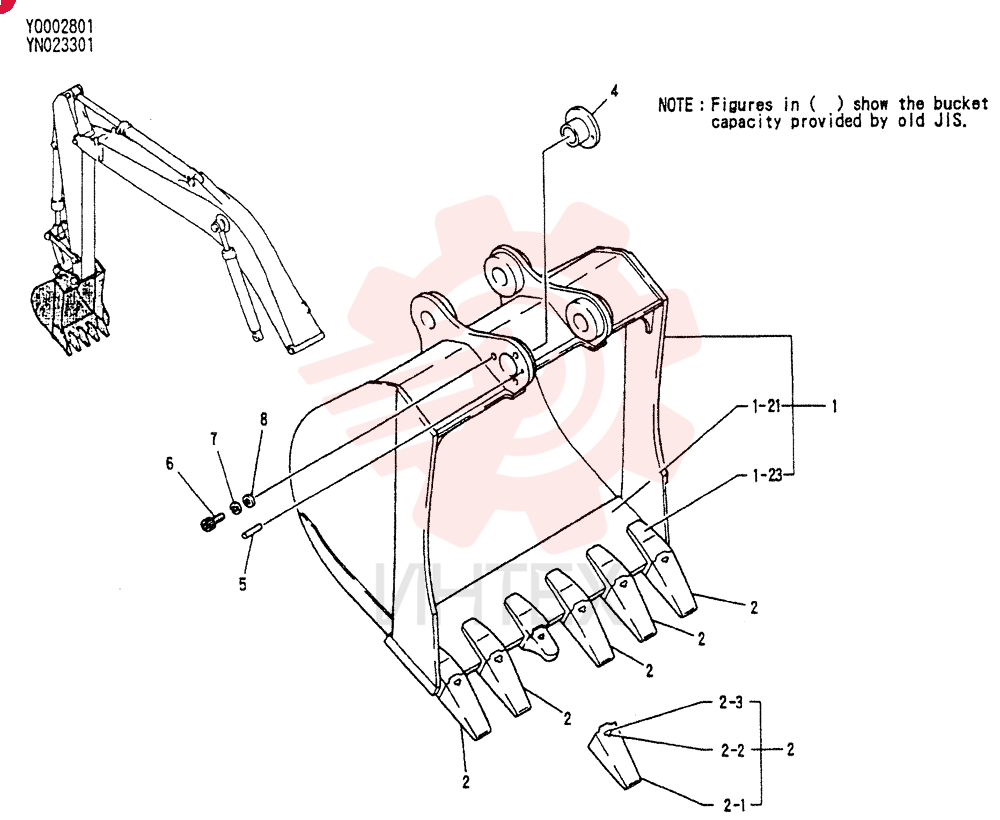 BUCKET ASSY. 1.3M3