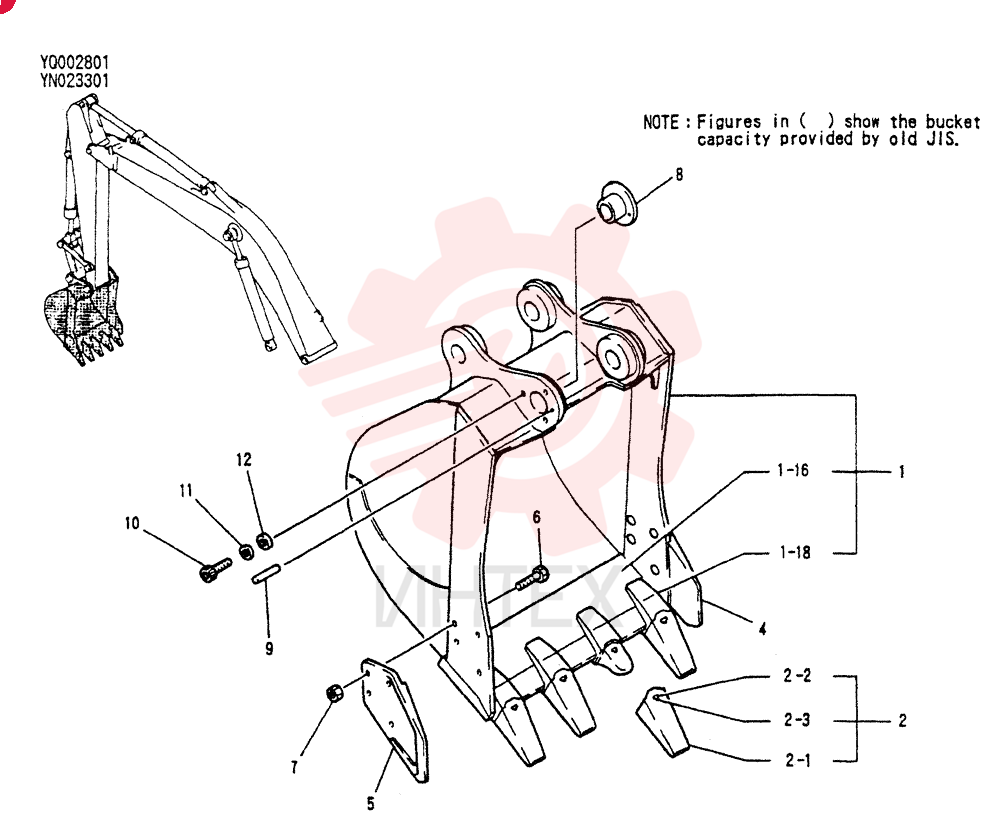 BUCKET ASSY.O. 8MJ