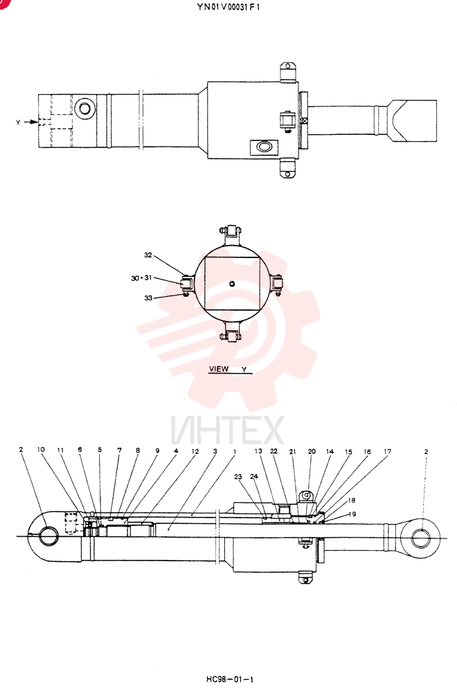 CYLINDER ASSY, ARM YN01V00031F1