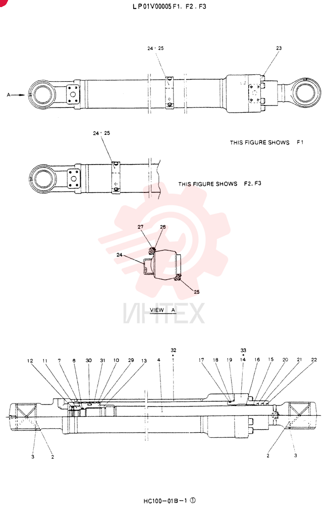 CYLINDER ASSY, BUCKET LP01V00005F1