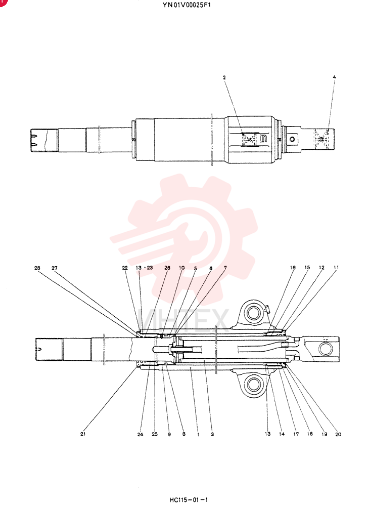 CYLINDER ASSY YN01V00025F1