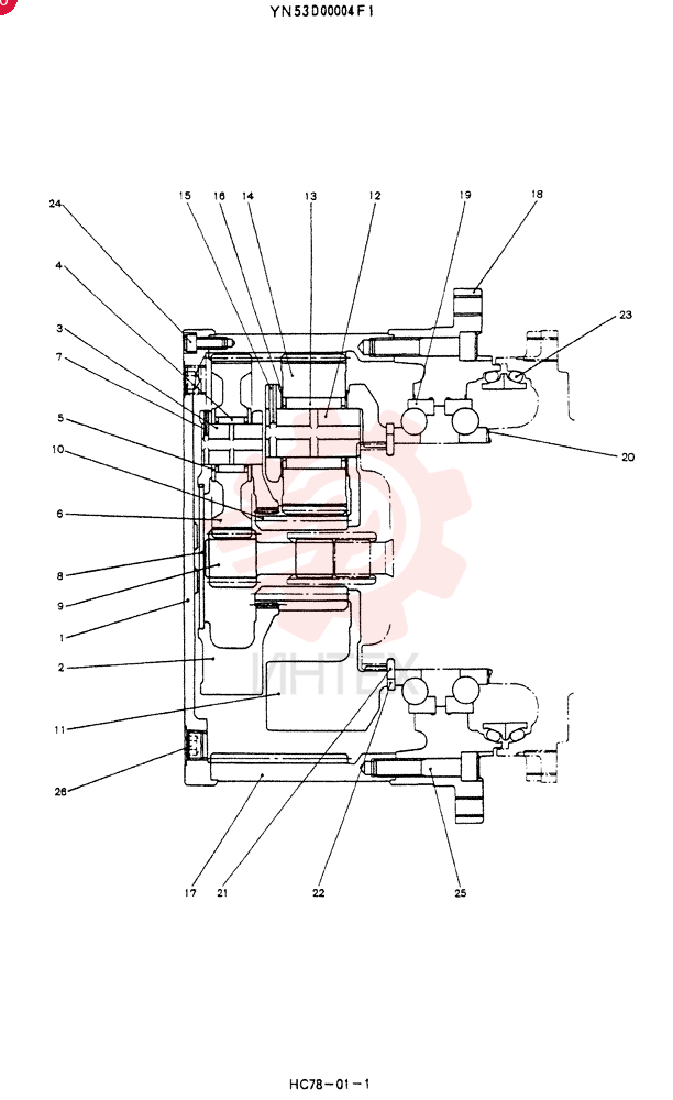 GEAR REDUCTION UNIT YN53D00004F1
