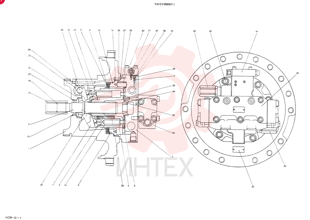HYDRAULIC MOTOR YN15V00009F1