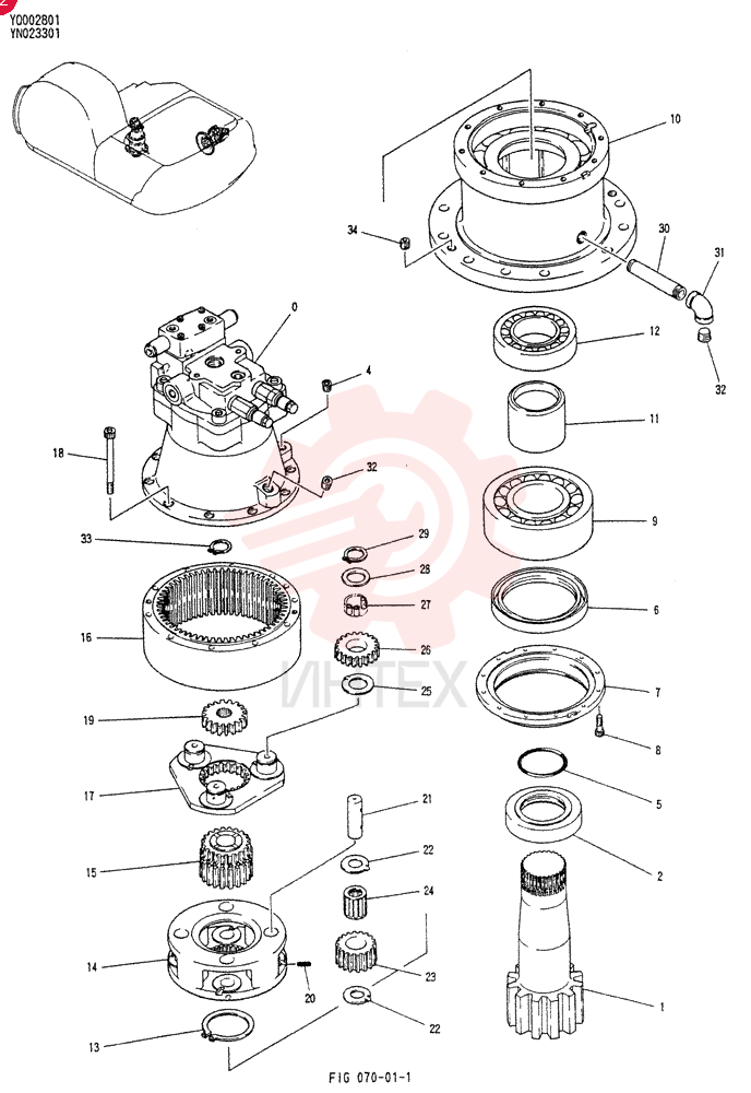 HYDRAULIC MOTOR YN32W00002F2