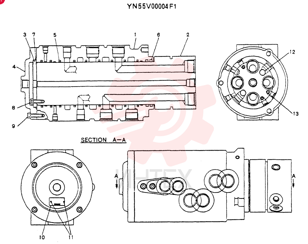 JOINT ASSY. SWIVEL YN55V00004F1