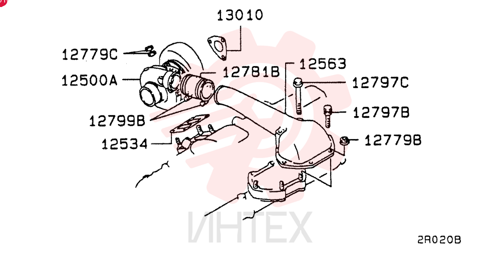 TURBOCHARGER VAME088840 (1)