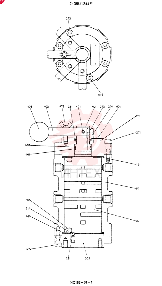 VALVE 2436U1244F1