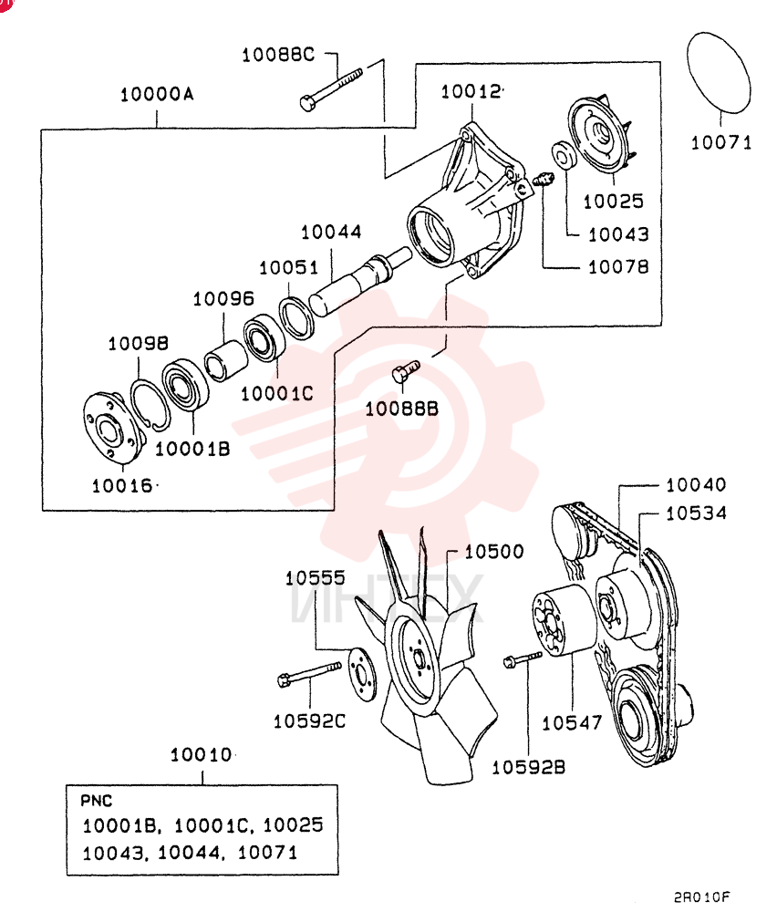 WATER PUMP VAME996874