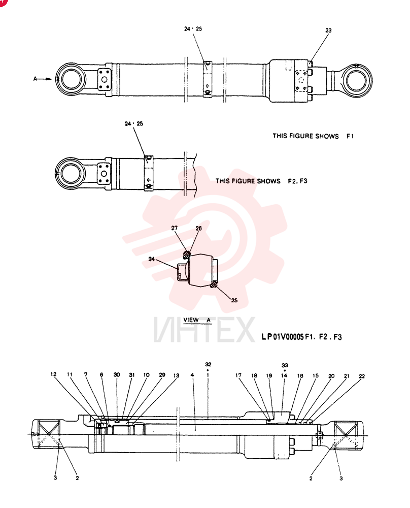 CYLINDER ASSY. BUCKET LP01V00005F1