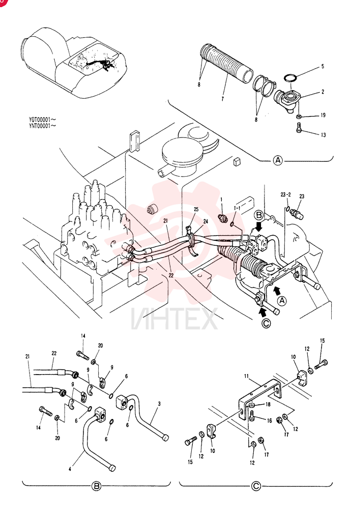 HYD LINES, PUMP YN30H00002F1