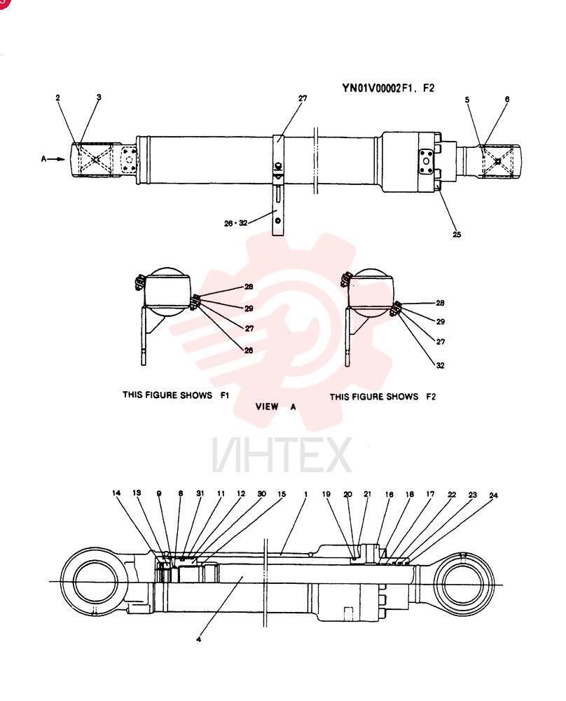 HYDRAULIC CYLINDER YN01V00001F1 (2)