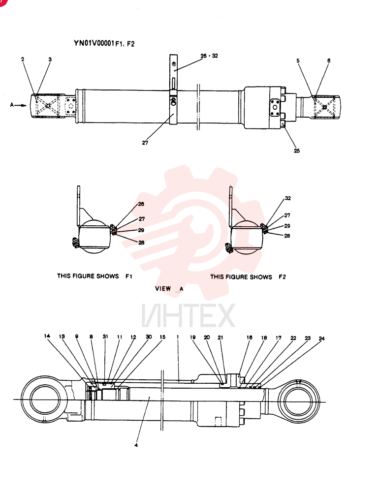 HYDRAULIC CYLINDER YN01V00001F1 (1)