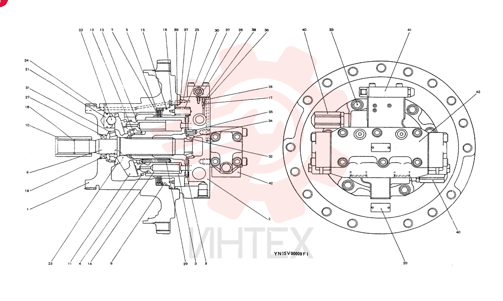 HYDRAULIC MOTOR YN15V00009F1