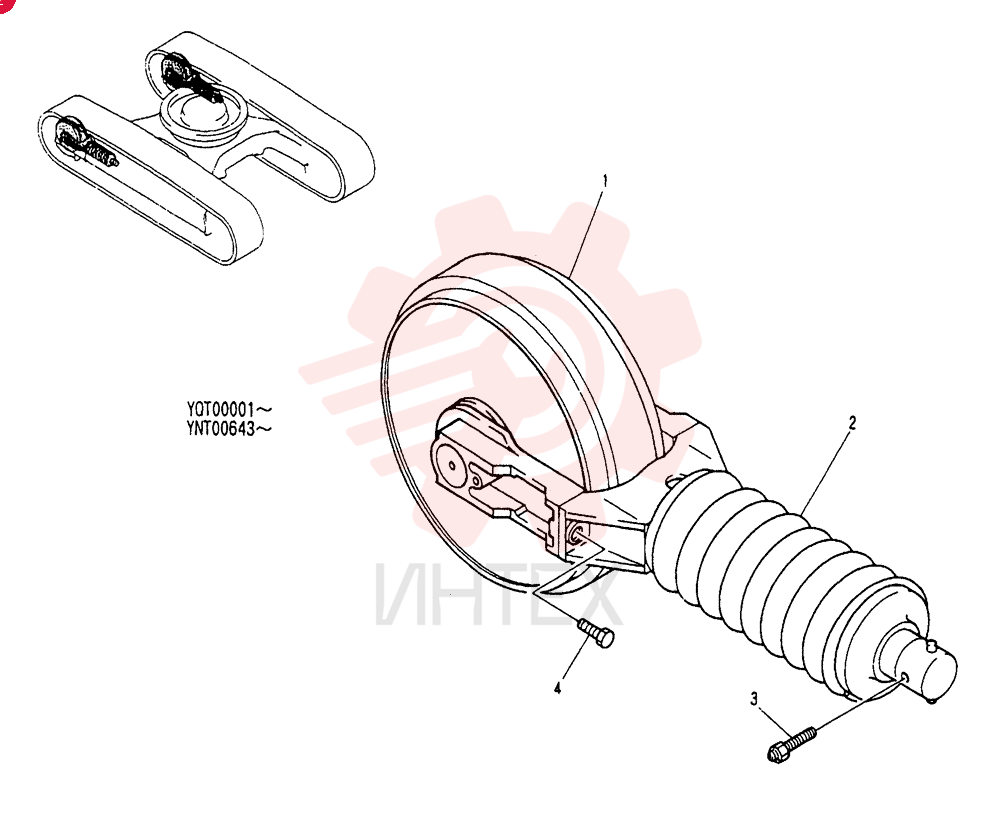 IDLER ASSY.CRAWLER YN52D00008P1