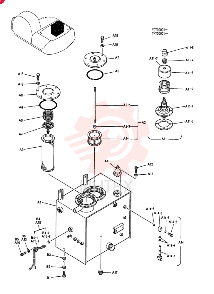 TANK ASSY, HYD YN33H00009F1