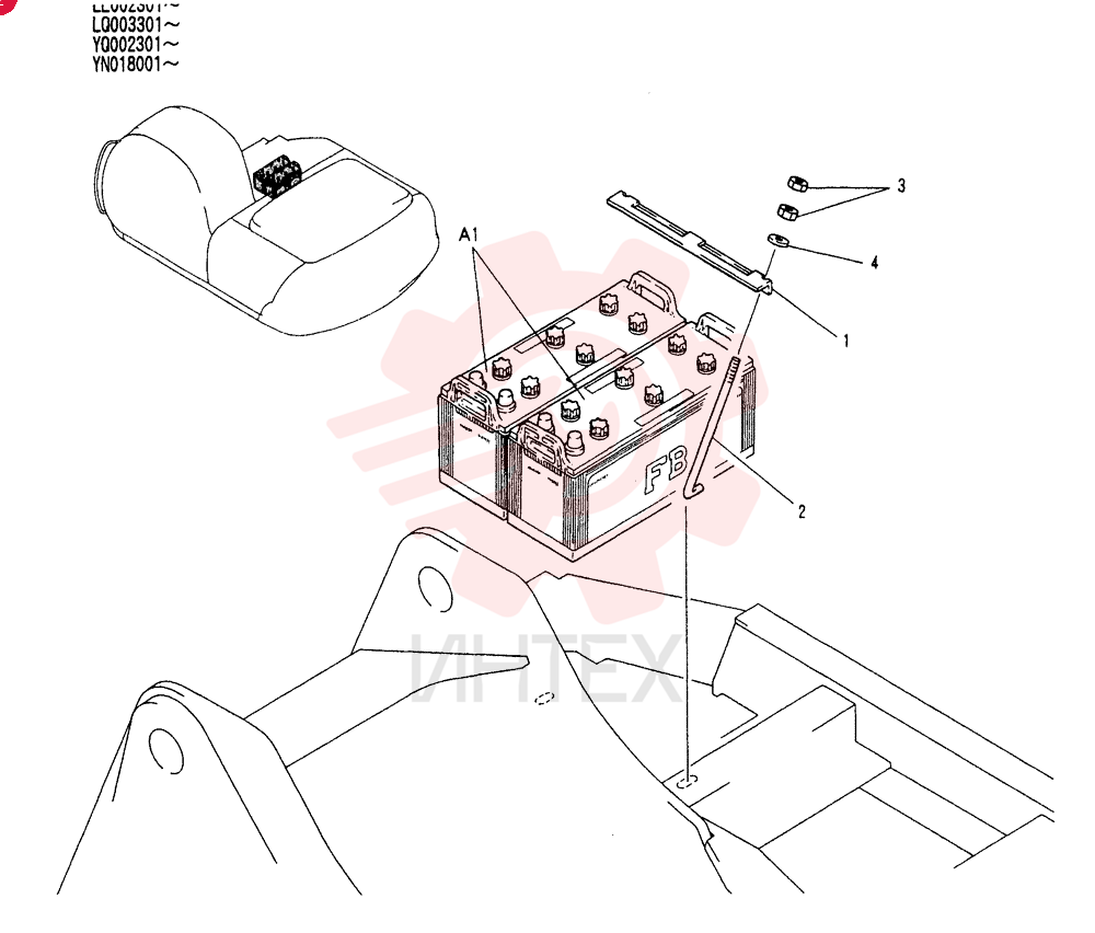 BATTERY INSTAL YN72E00001F1