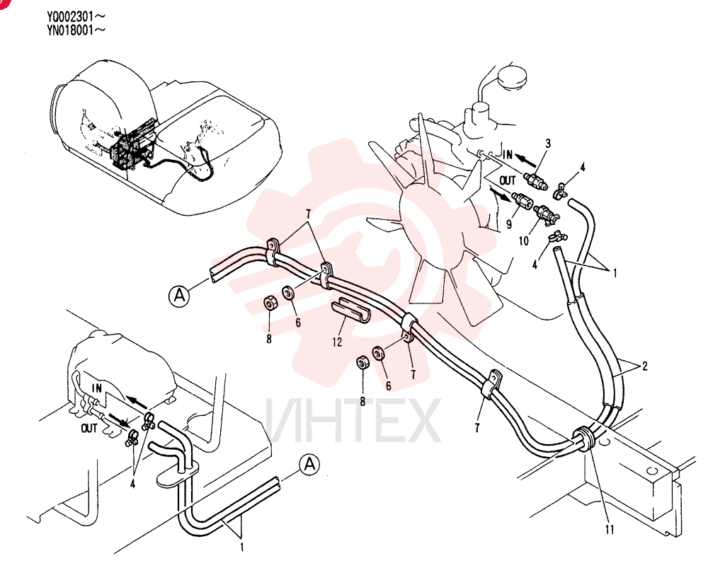 HOSE ASSY, HEATER YN21M00001P1
