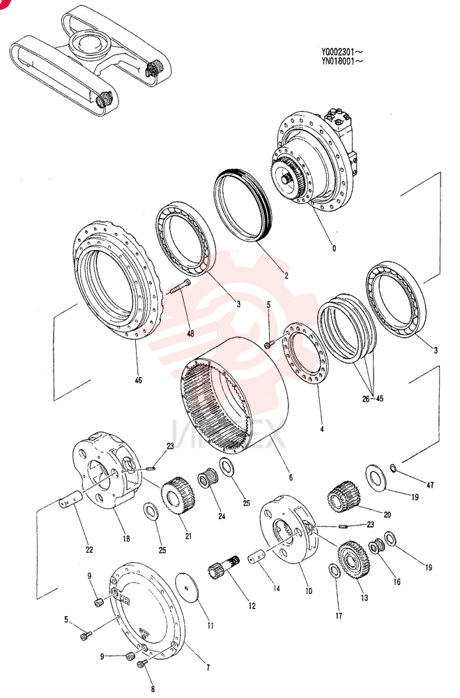 HYDRAULIC MOTOR YN53D00001F1