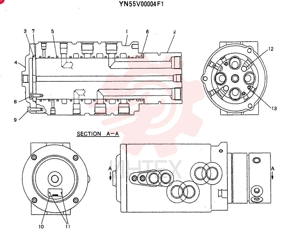 JOINT ASSY, SWIVEL YN55V00004F1
